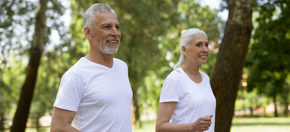 Senior Couple Walking